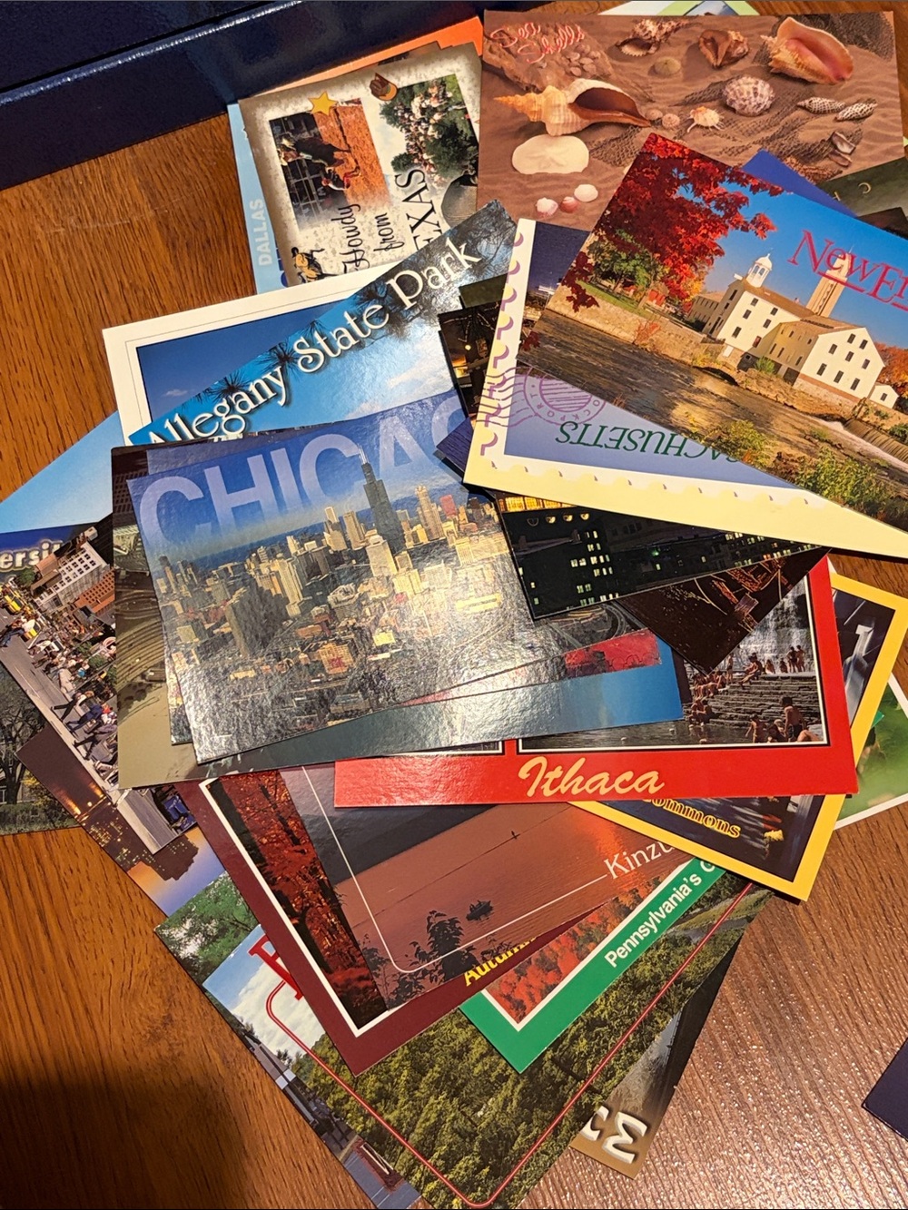 Assorted Colorful Postcard Bundle - USA set of 63